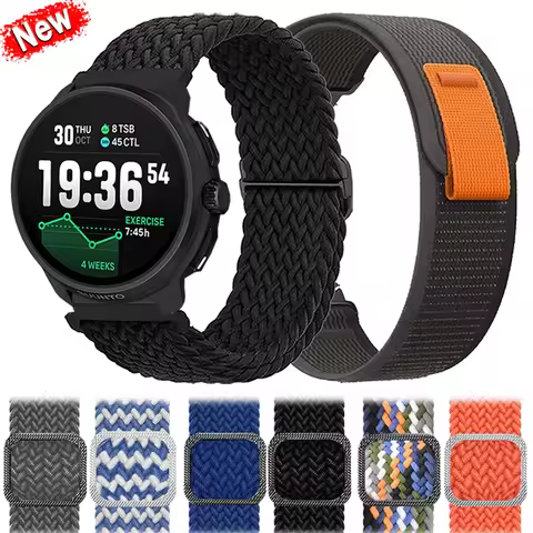 22mm Nylon Sport Breathable Strap For SUUNTO RUN RACE 2/S Bracelet For SUUNTO 9 Peak DLC/PRO OCEAN V