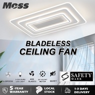 [Free Installation] Bladeless Ceiling Fan LED Air Purifier Anti-flash Inverter DC Motor Ceiling Fan 6-speed Silent Fan Adjustable Light