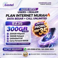 SIMKAD EASTEL 5G UMOBILE 300GB/500GB/700GB/999G