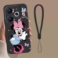 itel A90 Disney Minnie Mobile Case Matte Slim Capa Liquid Rubber Cover
