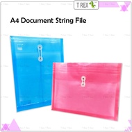 A4 Document String File / Envelope Document Holder File / Pocket File Envelope Rope Document File