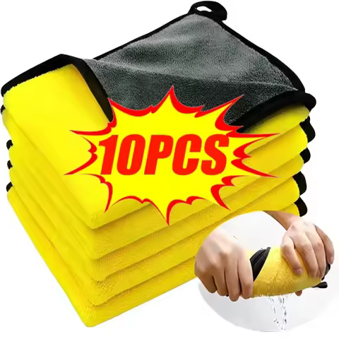 1/3/5/10/15/20pcs 30x40CM Car Wash Microfiber Towel Car Cleaning Drying Cloth Hemming Car Care Cloth