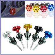 {NICEDAY] Ready stock Scooter Motorcycle Engine Oil Dipstick Cap Plug Engine Crankcase Oil Level Gauge