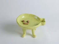 /奇怪的魚/ 手捏陶瓷慢食碗