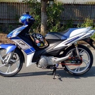 Tem Rời  Suzuki Axelo RR 125 Trắng Xanh Gp