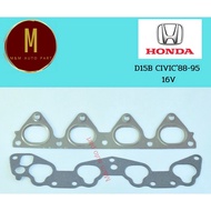 Intake-Exhaust Gasket HONDA D15B 2 6 CIVIC'88-95 SKL Brand Good Quality Per Set