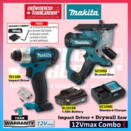 Super Value Makita 12Vmax Cordless Combo E ( TD110DZ Cordless Impact Driver + SD100DZ Cordless Drywall Saw )