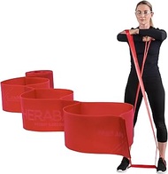 TheraBand CLX Resistance Band with Loops, Fitness Band for Home Exercise and Full Body Workouts, Por