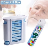**包郵** 便攜式7天藥盒 28格藥盒 抽屜防潮塑料藥盒 [平行進口] ZZ0732