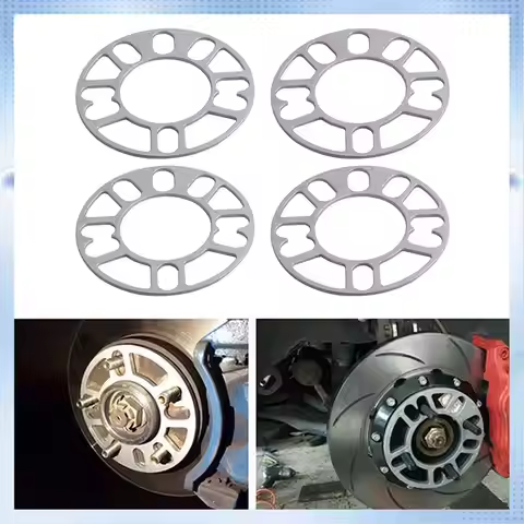 Y90A-4Pcs Aluminum Wheel Spacers Shims Plate Auto Wheel Spacers Stud For 4X100 4X114.3 5X100 5X108 5