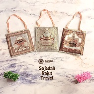 Turkey Prayer Rug Tassel Travel Umrah Prayer Prayer Prayer Prayer Rug 7x11cm SAT