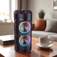 New ZQS4239 Dual 13cm Bluetooth Speaker Portable Colorful Dual Speaker Barrel High Power