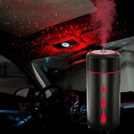 ✠✿✇ 300ml Car Air Humidifier Starry Atmosphere Light Aroma Essential Oil Diffuser USB Low Decibel Mute Humidifier for Car Household