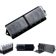 Car RV Ship 12/24V Inline 8-Channel Fuse Box Fuse Holder 8 In 8 Out Fuse Box Factory Ready Stock