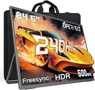 UPERFECT Portable Monitor 240Hz 24.5 inch Portable Screen with a Standard 100% sRGB 1080P FHD 1200:1