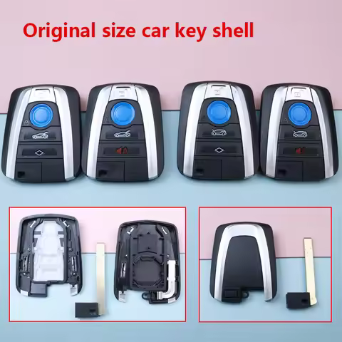 4 Buttons Car Key Housing Key Case Shell for BMW I3 I8 Series 2014 2015 2016 2017 Fob Remote Shell