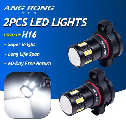 2x H16 PS19W PSX24W 15 SMD LED Side Daytime Running Light Bulbs For Audi A3 8P W/ halogen headlamp P