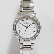 送禮禮物禮品 BLANCPAIN寶泊女用腕錶 錶徑28mm自動機械 白羅馬面盤 原廠真鑽外圈 大眾當舖 編號8531