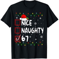 Funny Nice Naughty 6 7 Christmas 67 Meme Xmas T-Shirt Unisex T-Shirt