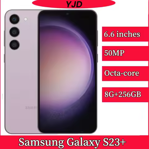 Original Samsung Galaxy S23+ S23 Plus S916U S916U1 5G 6.6" 8GB RAM 256/512GB ROM 50MP+10MP+12MP Snap