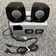 迷你USB喇叭 USB speaker 5V/DC,500mA, with 3.5 mm stereo Jack plug, output : 3W x2 (RMS), cable length: 1