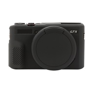 For Canon PowerShot G7 X Mark II / G7X2 Soft Silicone Protective Case with Lens Cover(Black)(PULUZ Official store)