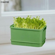 FAKEME Seed Sprouts Tray Saving Space Large Capacity Double Layer Sprout Planting Container for Kitc