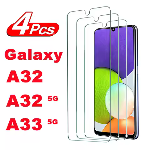 2/4 Pieces Screen Protector Glass for Samsung Galaxy A32 5G A33 5G Tempered Glass Film