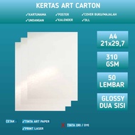 Kertas Art Carton 310 GSM A4 isi 50 Lembar / Kertas Art Paper / Art Karton Glossy 310 gram