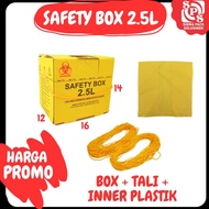 Safety Box 2.5L Medical Waste Box Medical Cardboard Health Equipment Medical Waste Box Biohazard