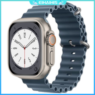 Silicone Ocean Strap For Apple Watch Ultra 3 2 49mm 44mm 40mm 45mm Series 11 10 9 8 7 Se 3 2 6 5 4 3
