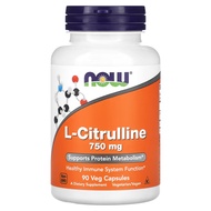 NOW Foods L-Citrulline 750 mg 90 Veg Capsules
