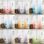 Kitchen Window Treatments Living Room Divider Sheer Voile Curtain 1 x 2M