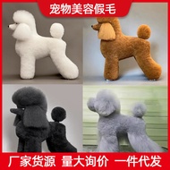 Pet Grooming Fake Hair Practice Hair Teddy Poodle Fake Dog Model Fake Dog Plush Fake Hair Fake Back 