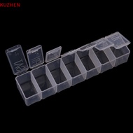 KUZHEN 7 Days Tablet Pill Box Holder Weekly Medicine Storage Organizer Container Case KUZHEN