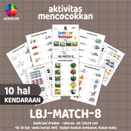 Lembar Belajar Mencocokkan - Worksheet Anak - printable belajar anak