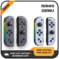 RAKKI GEMU NINTENDO SWITCH RGB JOYCON (FREE STRAP &amp; GRIP)