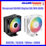 Deepcool AG400 DIGITAL BK WH ARGB LGA1700 1200 115x AM4 AM5 CPU COOLER A-RGB Black White