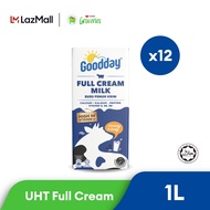 [CARTON]  GOODDAY UHT Full Cream Milk Carton 1L x 12