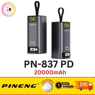 Pineng PN-837PD (20000 mAh) Powerbank Built in Cables, Quick Charge 130W also for Charging Laptop