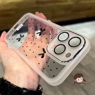 Simple Transparent Black Bow Phone Case For Realme GT7 GT6 GT5 Pro C75 C75X 14X GT Neo 7 6 SE 5 SE G