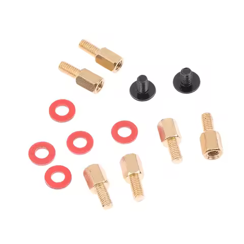 60Pcs 6-32-M3 Insulation Washers For Case Fans 6.5mm Brass Standoff Computer PC Case Motherboard Ris