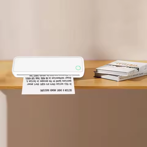 A4 Portable Thermal Printer Inkless Bluetooth A4 Mobile Travel Printer Label Maker with Printing Pap