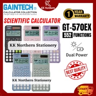 Gaintech Scientific Calculator GT-570EX Kalkulator Saintifik FX-570EX 552 Functions Battery & Solar
