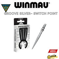Winmau Darts Switch Point 26mm/30mm/40mm – Groove Silver