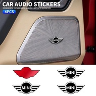 2/4Pcs Harman Kardon Metal Speaker Emblem Audio Car 3D Sticker For BMW MINI Cooper One S Countryman 