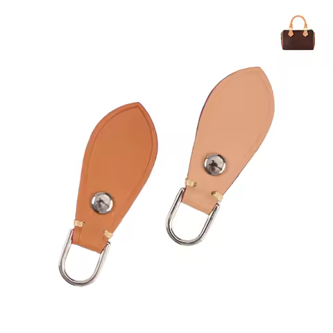 Full Grain Vachetta Leather Accessories Zipper puller Replacement For LV Nano Speedy Handbag Luxury