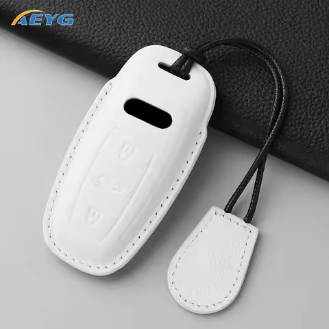 leather Car Key Case Cover Shell For Audi A3 A4 B9 A6 A7 4K A8 E-tron Q5 Q8 C8 D5 SQ8 Protection Key