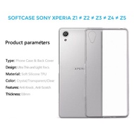 Case sony Xperia Z5 Z4 Z3 Z2 Z1 Tpu silicone sony Z5 Z4 Z3 Z2 Z1 transparent case sony Z series clea