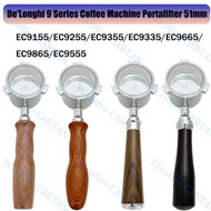 51mm Bottomless Portafilter for Delong 9 series EC9155/EC9255/EC9355/EC9335/EC9665 coffee machine